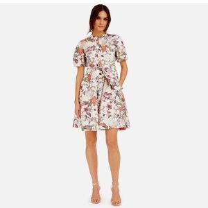 INC International Concepts  Regal Blossom Floral Dress, Size Large